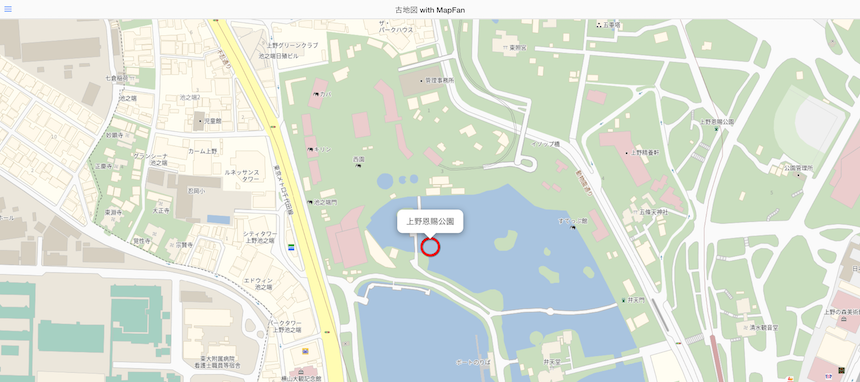 上野公園　地図