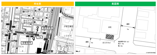 所在図と配置図