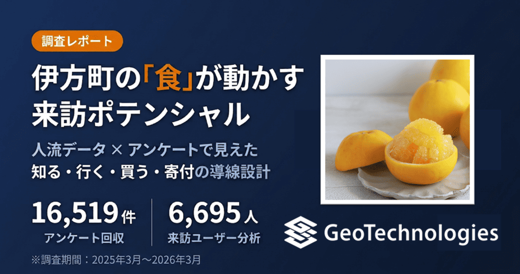 人流データ×アンケートで見えた伊方町の「認知」と「食」を起点にした来訪ポテンシャル