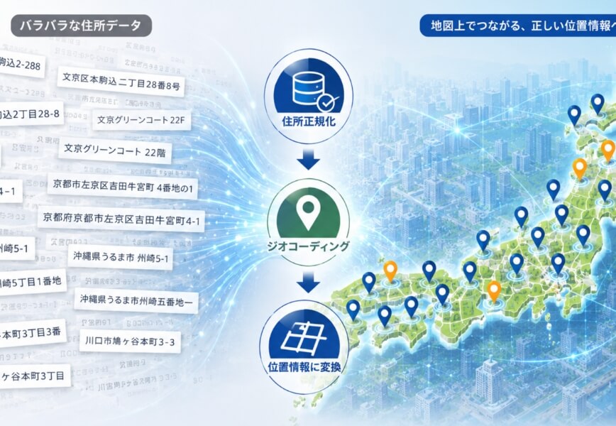 金融機関が見落としがちな「住所データ品質」の課題とは？顧客管理・担保評価・災害対応を支える住所DX